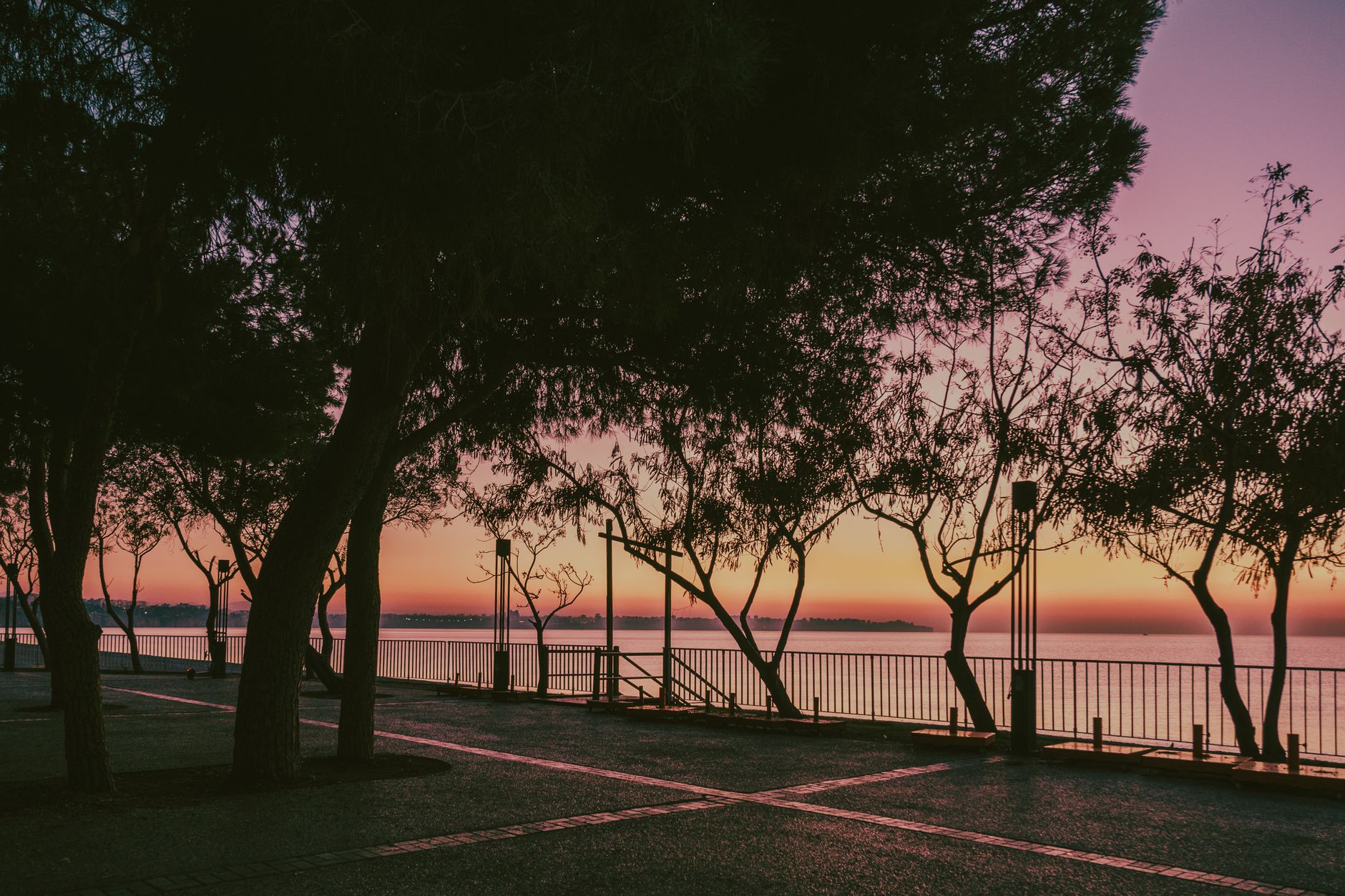 The seafront promenade