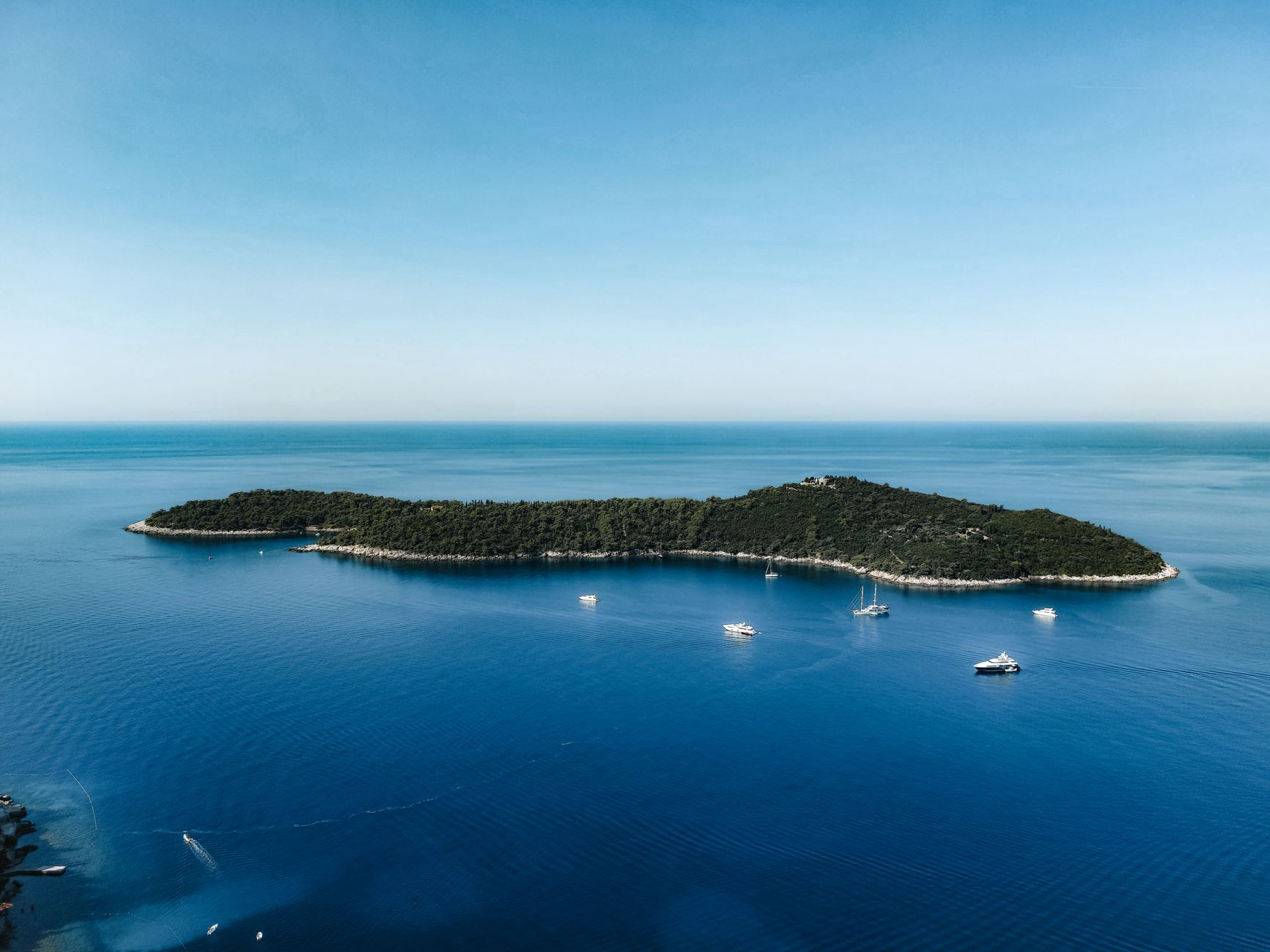Lokrum Island and the bays