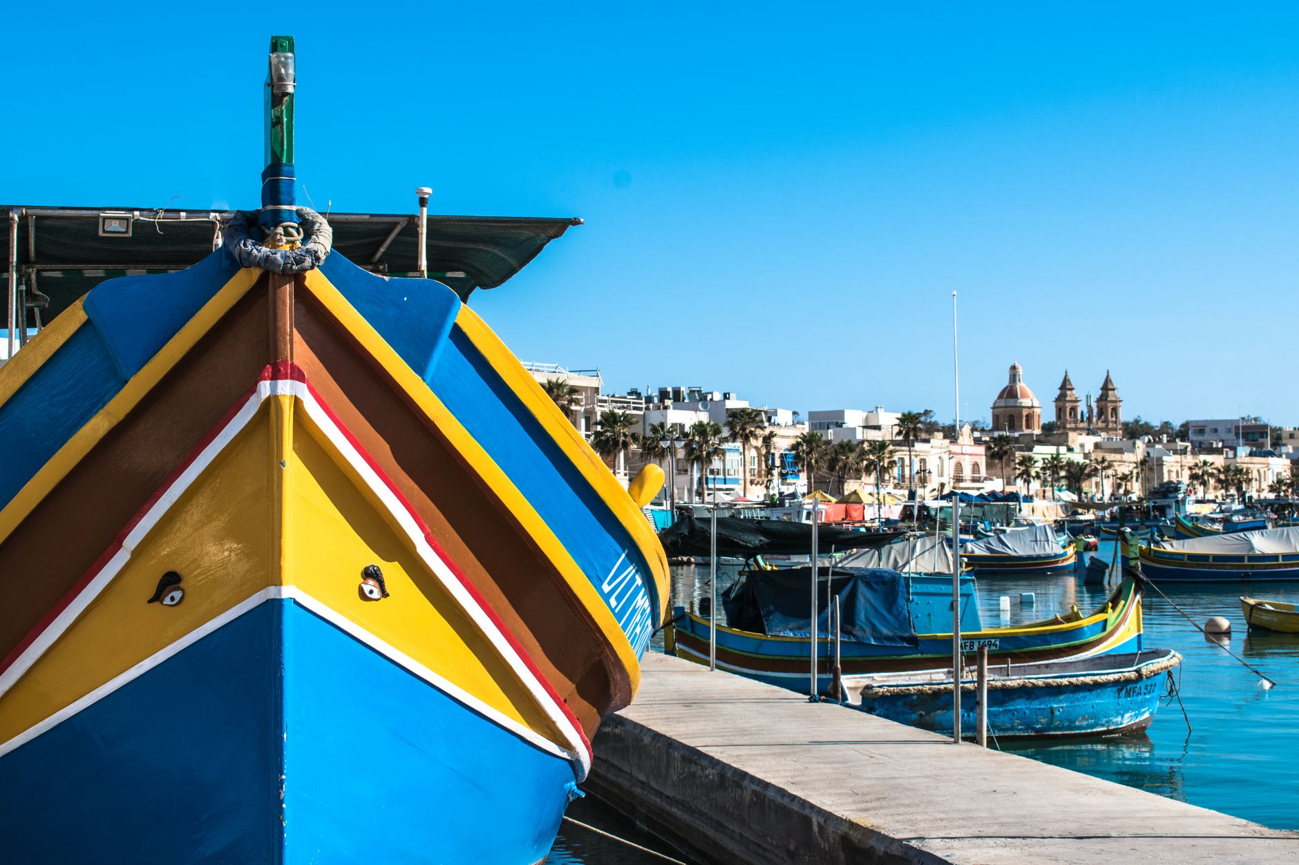 Marsaxlokk balıkçı köyü