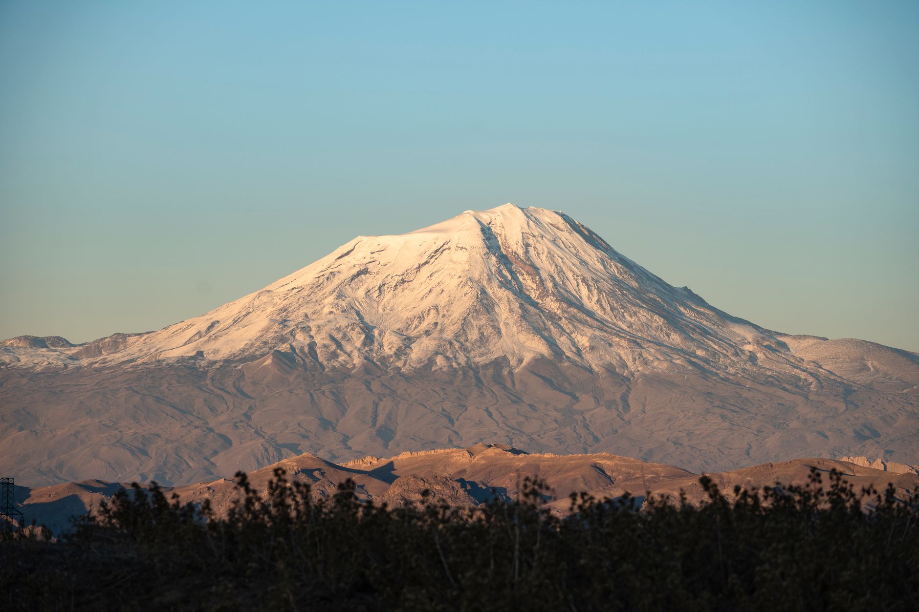 The northern face of Mount Ararat
