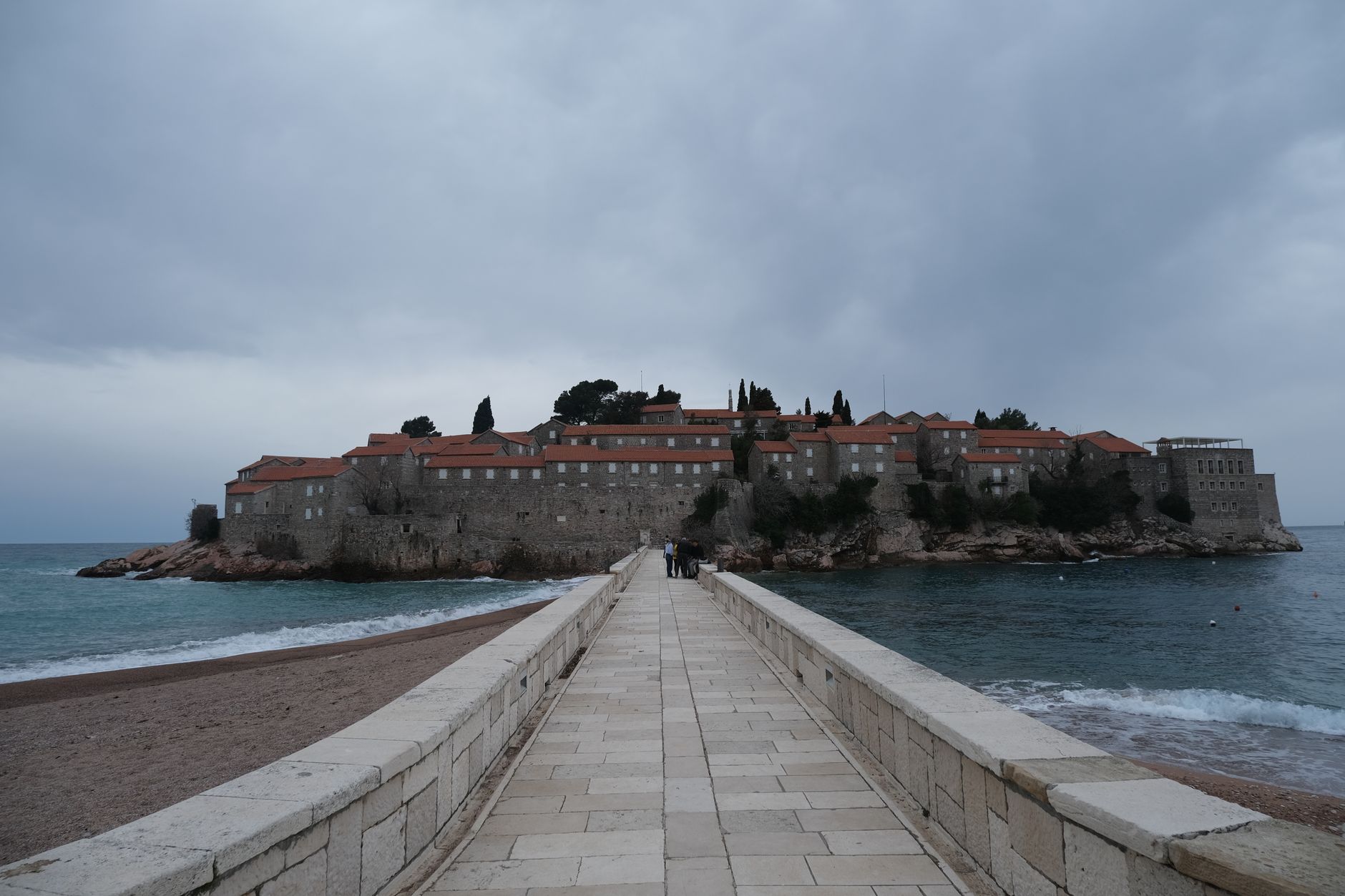 Sveti Stefan islet view